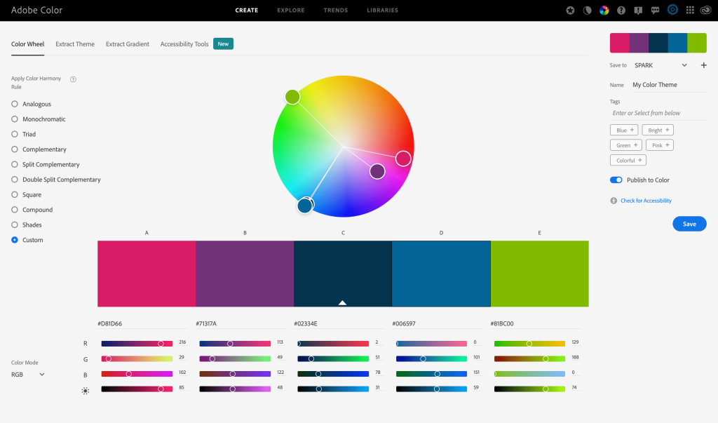 Adobe Color Wheel