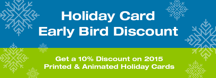 Holiday Card Early Bird Discount