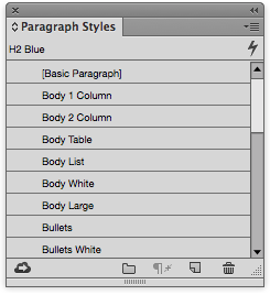 Paragraph Styles