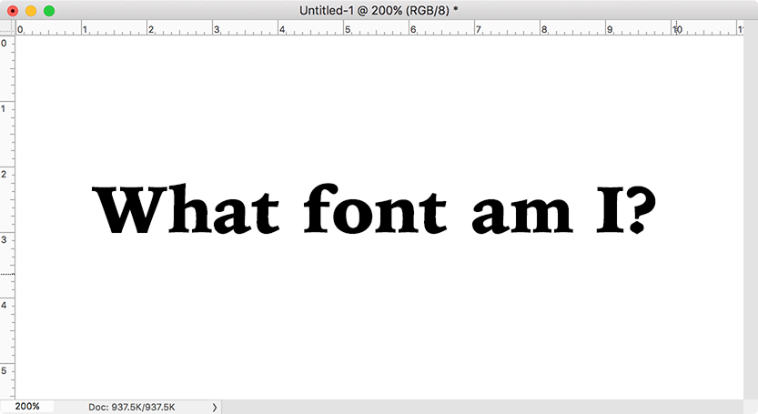 Using Photoshop To Identify Unknown Fonts | Clockwork Design Group Inc.