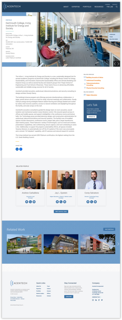 Acentech Project Page