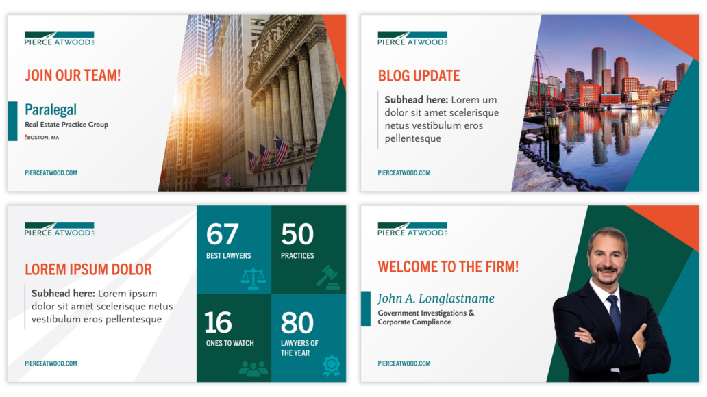 Pierce Atwood Social Media Templates