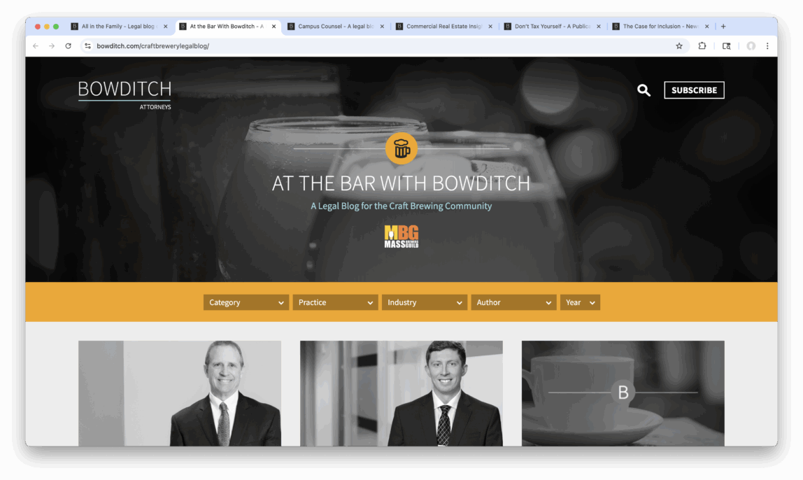 Bowditch At The Bar Blog