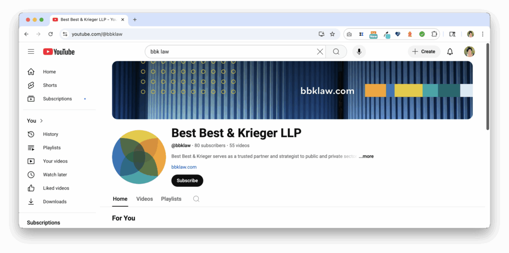 Youtube Bbk Law