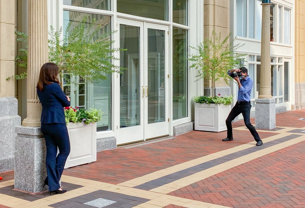 Photographer With Mask