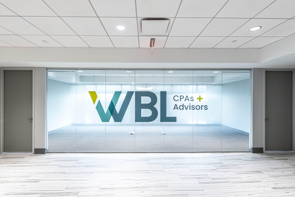 Wbl Logo On Glass Wall