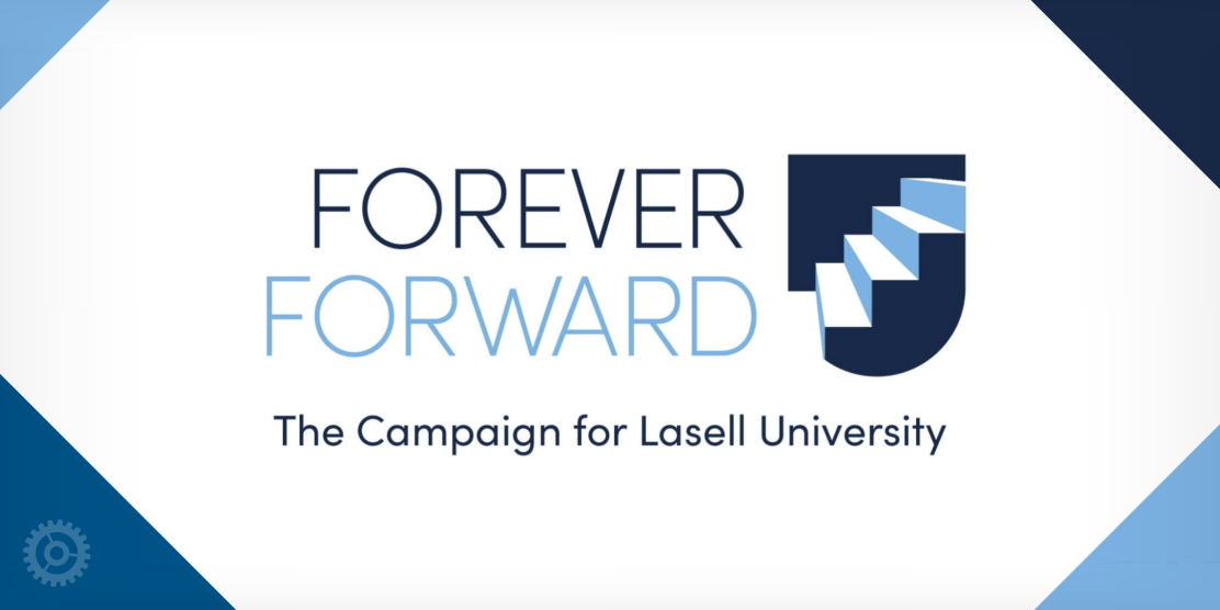 Lasell University Forever Forward Campaign Logo design