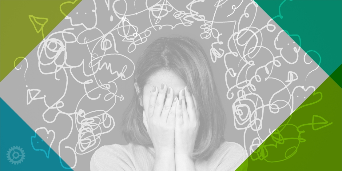 Frustrated Woman Covering Face