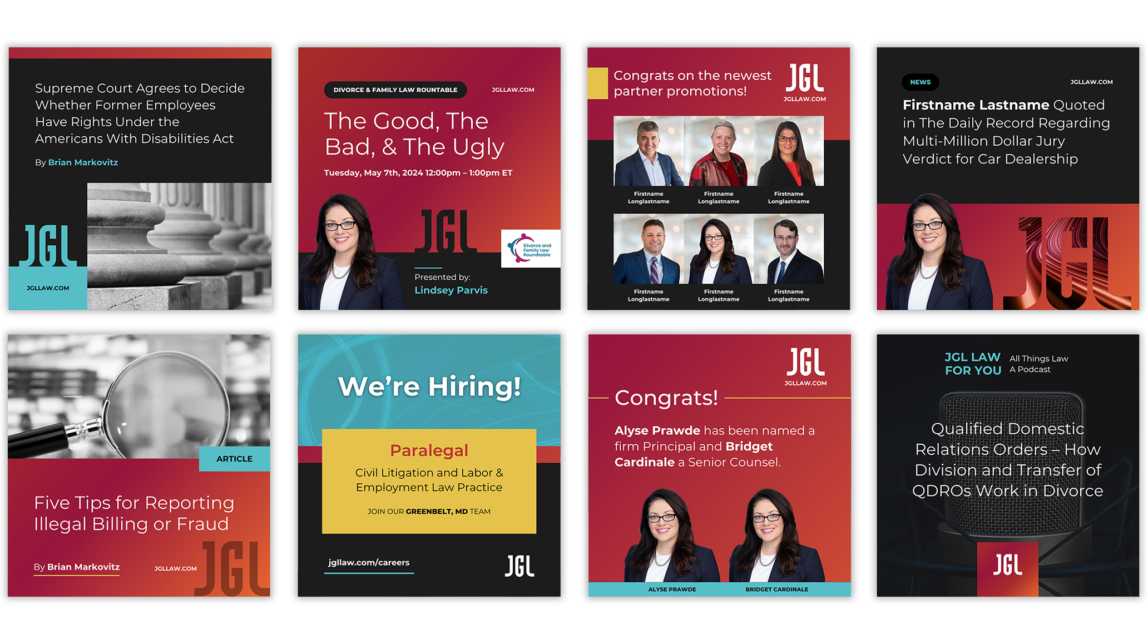 Jgl Social Media Graphics