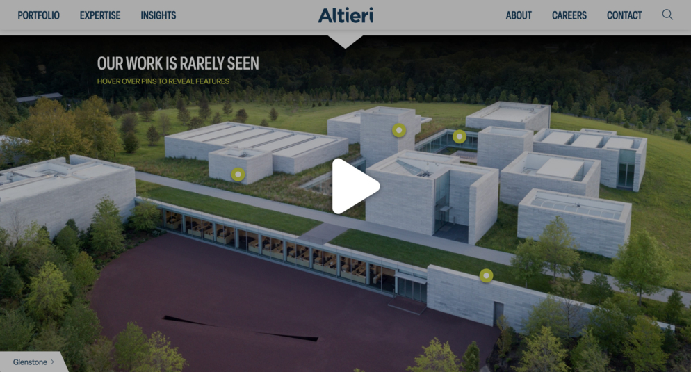 Altieri Interactive Homepage Video Embed