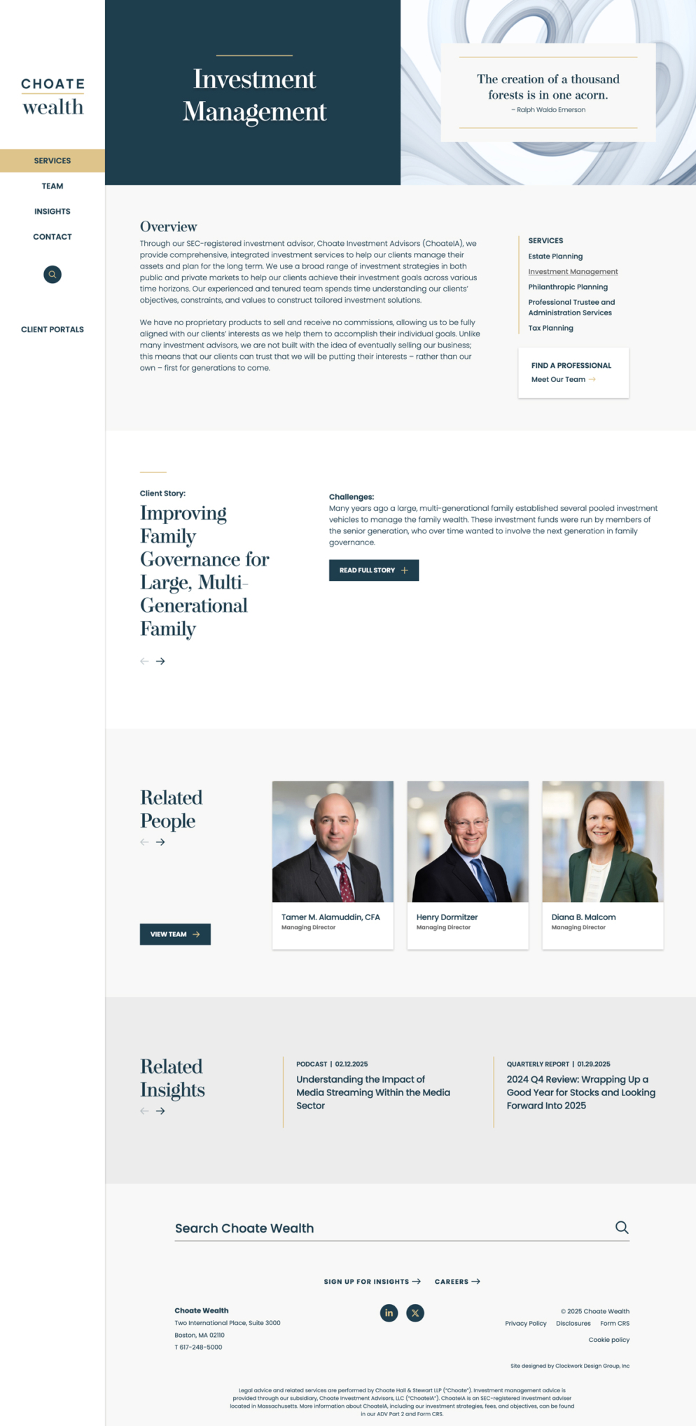 Choate Wealth Service