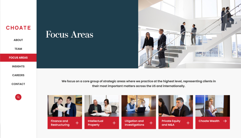 Choate Focus Landing