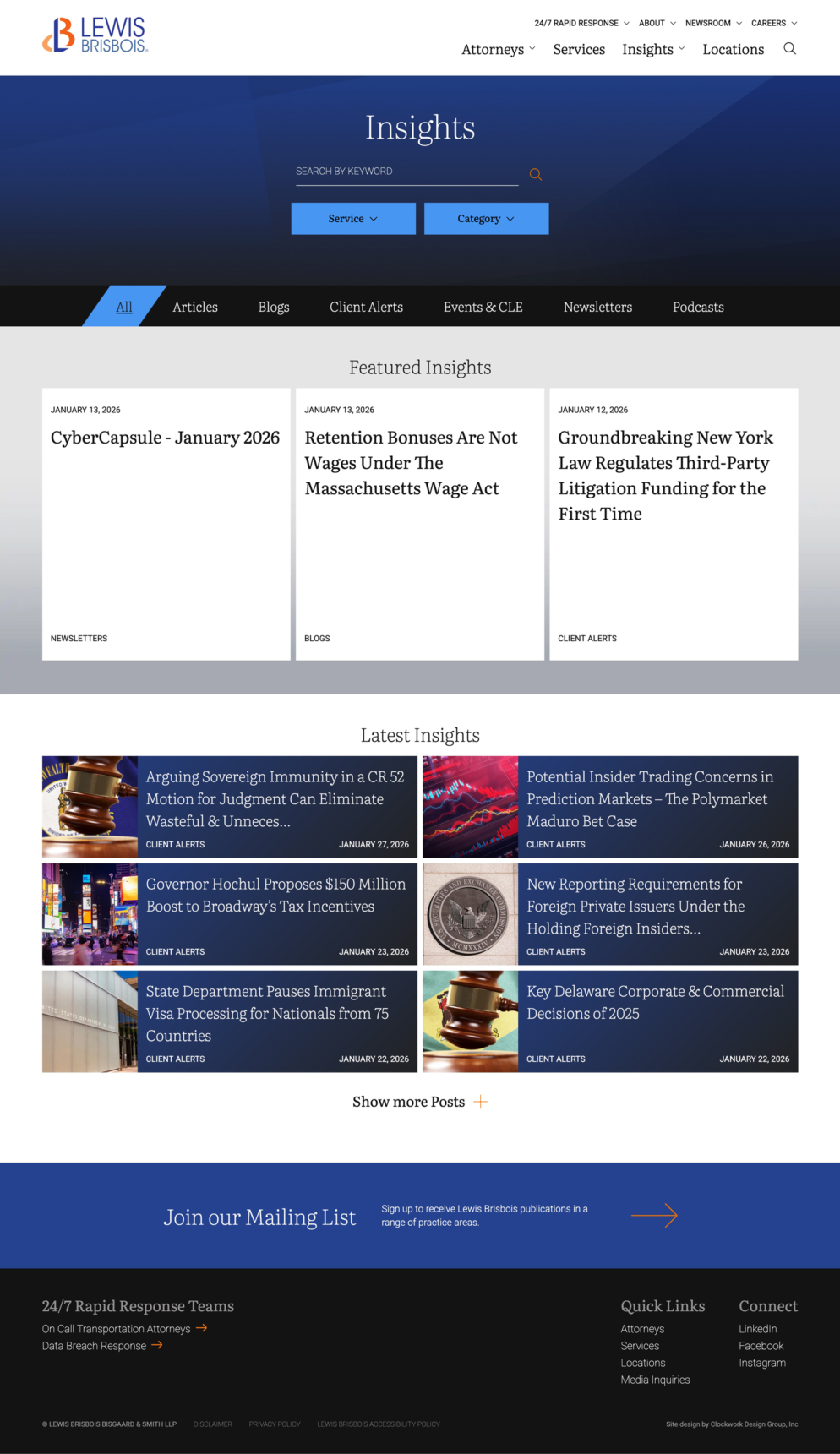 Lewis Brisbois Insights