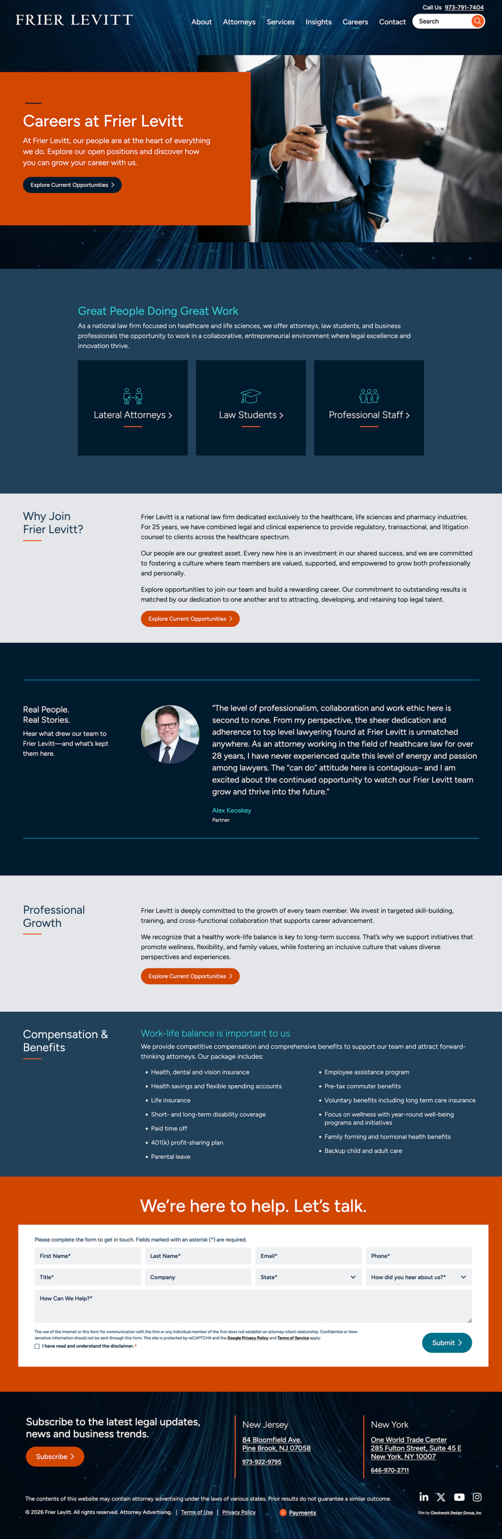 Frier Levitt Careers