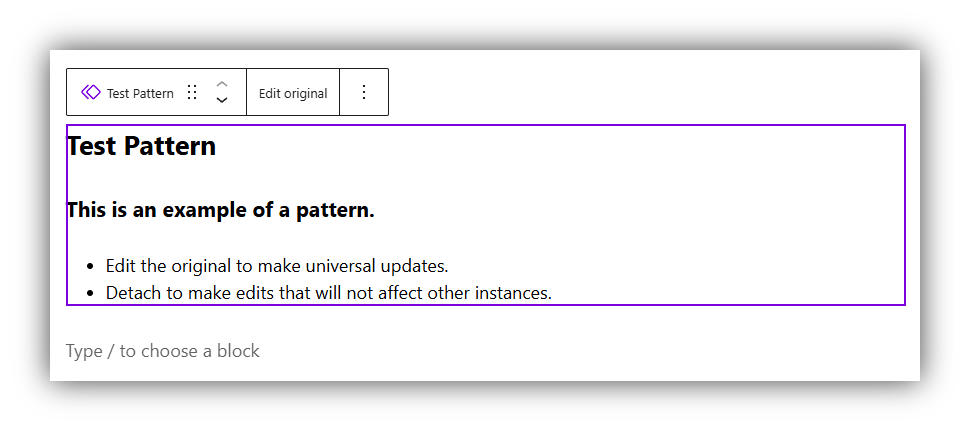 Pattern Block